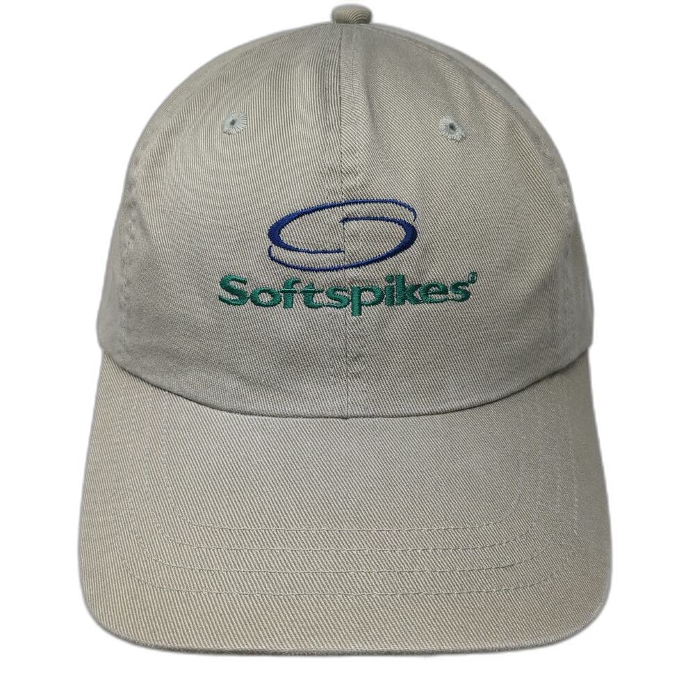 Alternative Headwear Softspikes Hat Baseball Cap Beige One Size Slideback Golf
